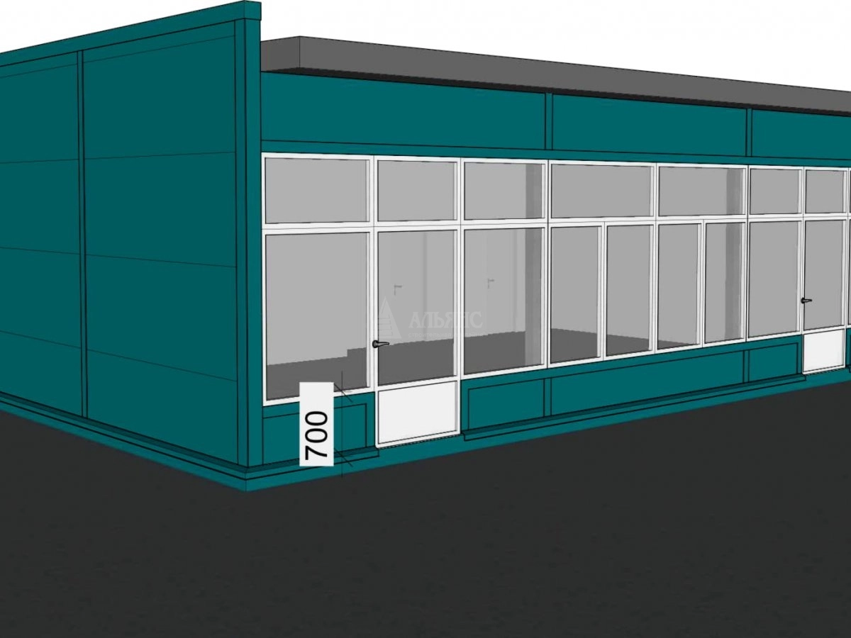 3D визуализация Проект павильона из сэндвич-панелей - фото 7