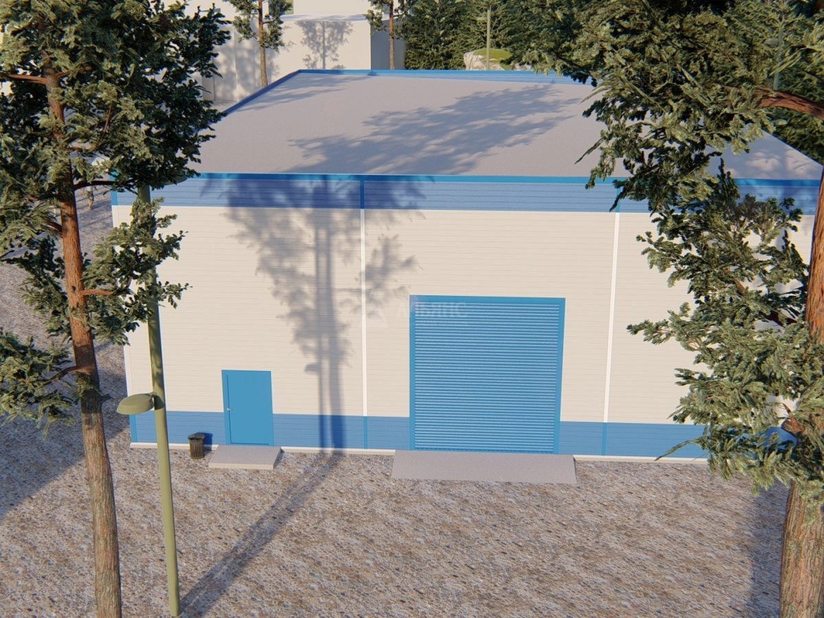 3D визуализация Склад-ангар готовой продукции из сэндвич-панелей - фото 5