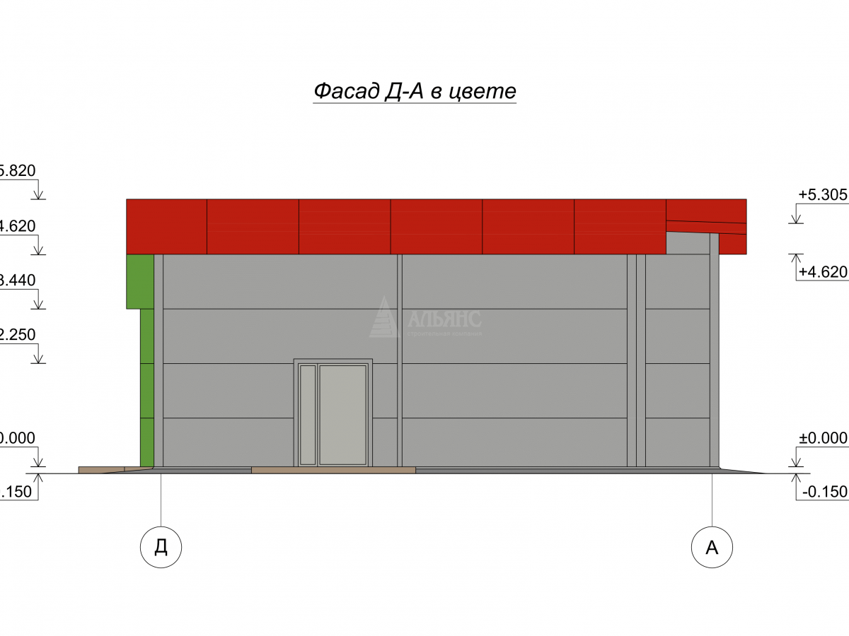 3D визуализация Магазин из сэндвич-панелей - фото 2