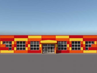 Торговый центр из сэндвич-панелей