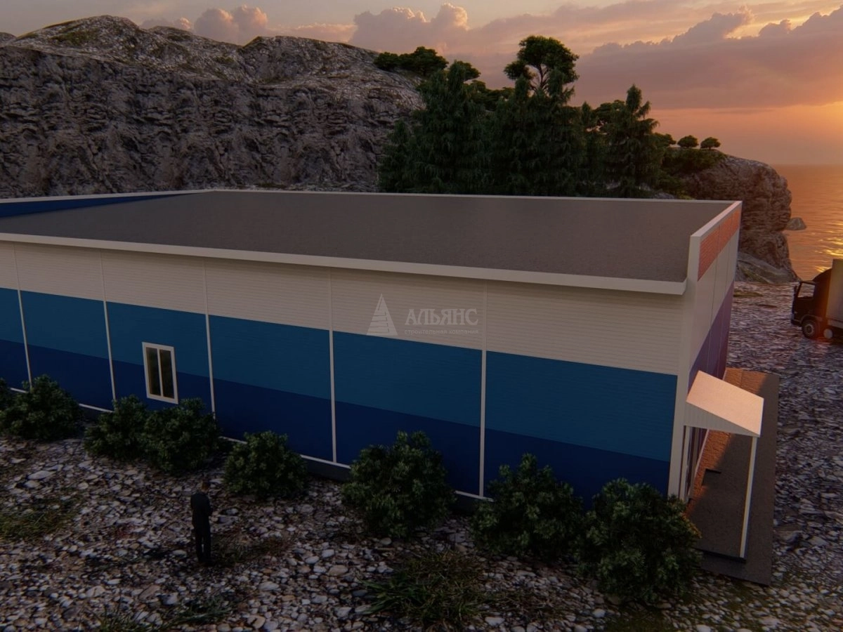 3D визуализация Магазин из сэндвич-панелей - фото 9