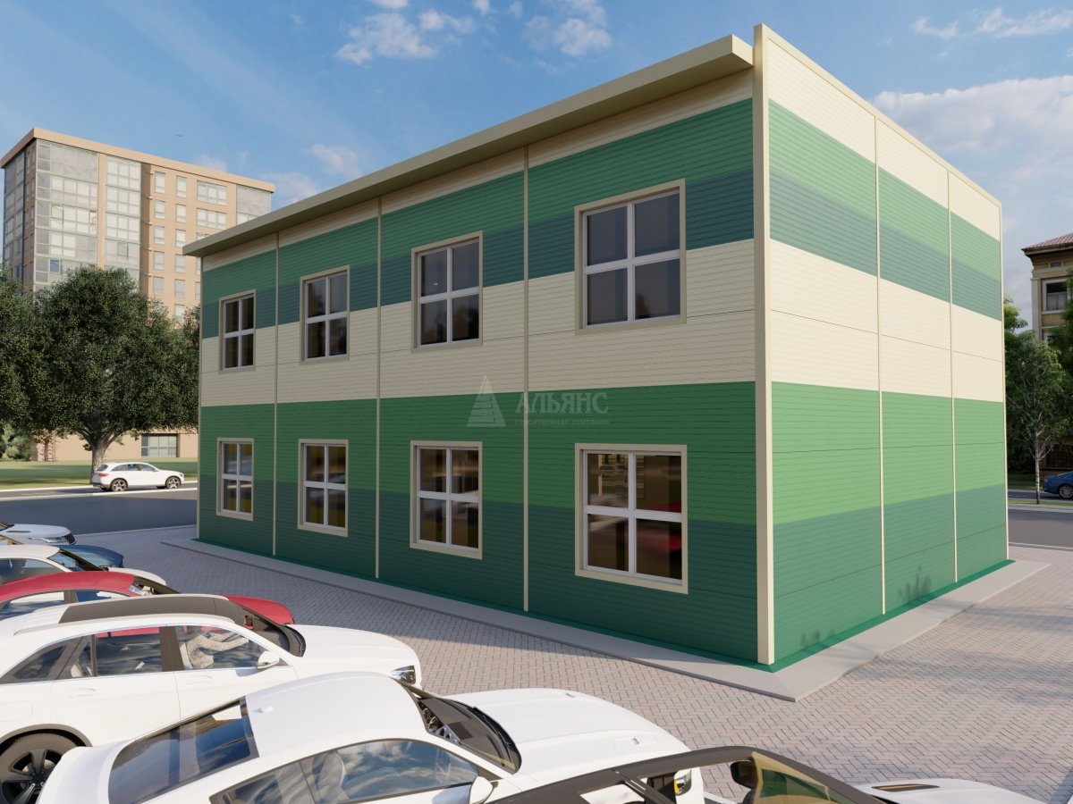 3D визуализация Офис из сэндвич-панелей - фото 3